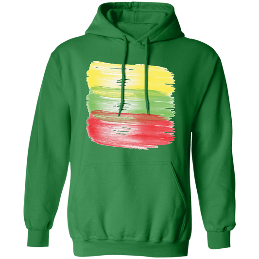Brush Strokes - MenWomen Unisex Comfort Pullover Hoodie - Lithuania Strong
