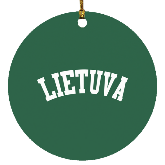 Lietuva - MDF Circle Ornament