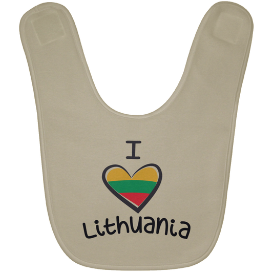 I Love Lithuania - BABYBIB Baby Bib