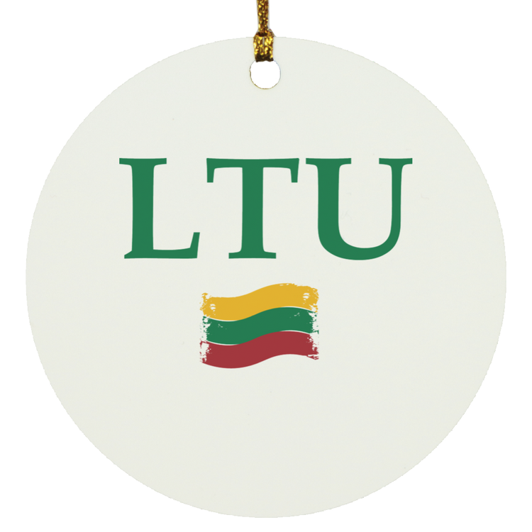 Lietuva LTU - MDF Circle Ornament