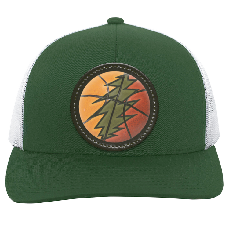 Basketball Bolt Trucker Snap Back - Circle Patch