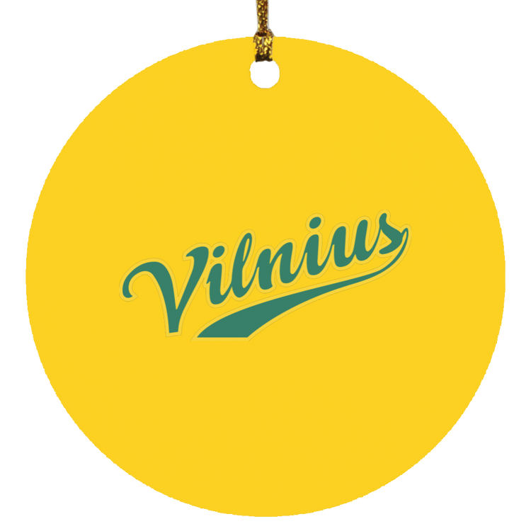 Vilnius - MDF Circle Ornament