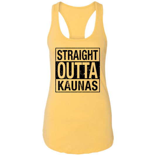 Straight Outta Kaunas - Women's Next Level Racerback Tank