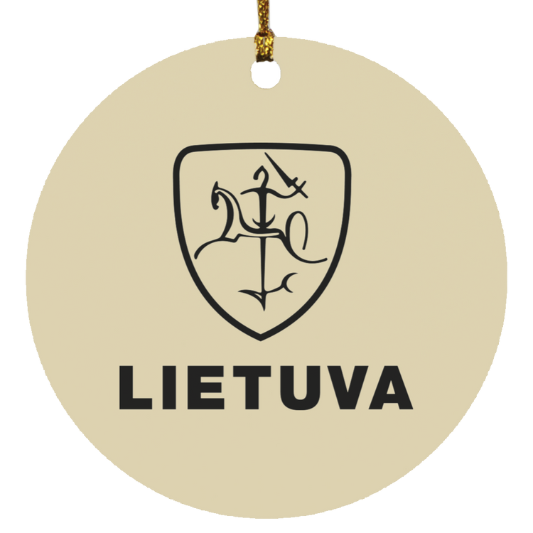 Vytis Lietuva - MDF Circle Ornament