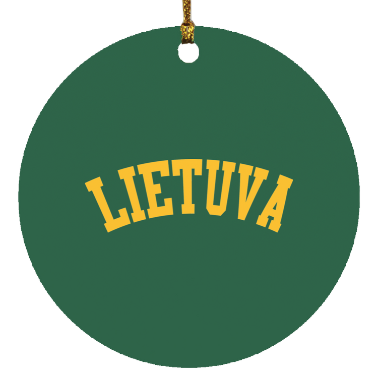 Lietuva - MDF Circle Ornament