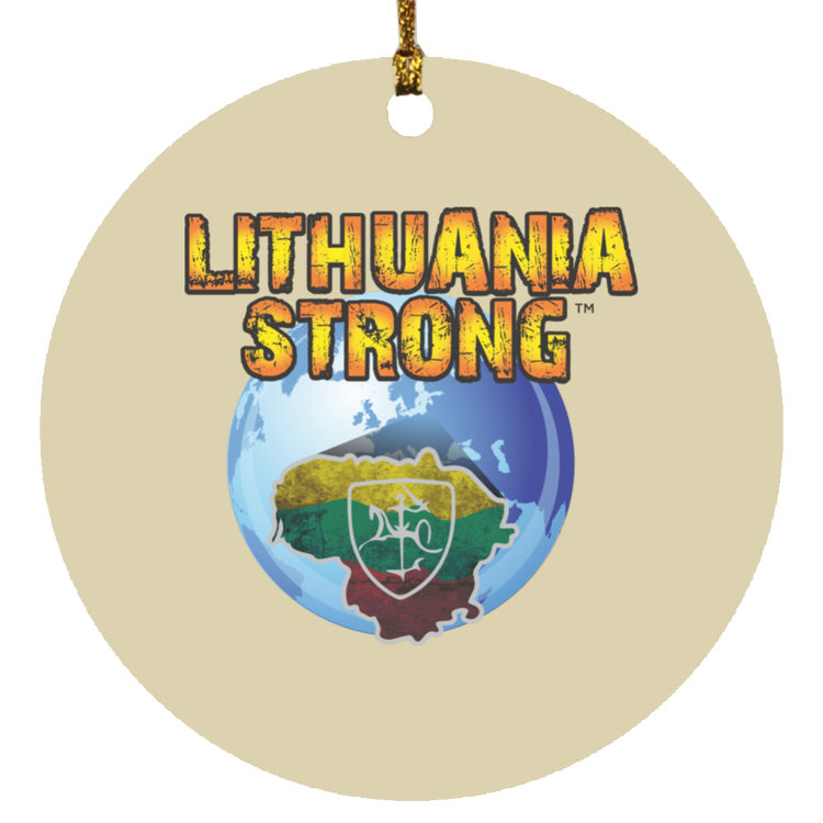 Lithuania Strong - MDF Circle Ornament