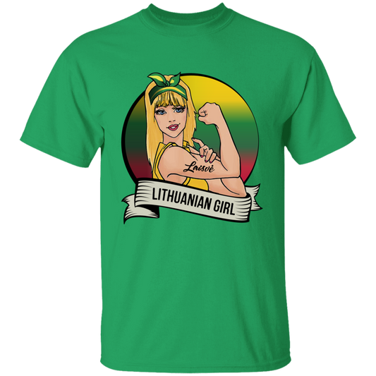 Lithuanian Girl - Boys/Girls Youth Basic Short Sleeve T-Shirt