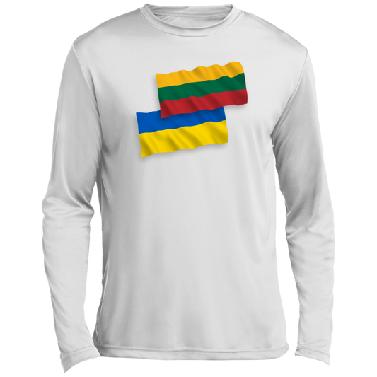 Lithuania Ukraine Flag - Men's Long Sleeve Activewear Performance T
