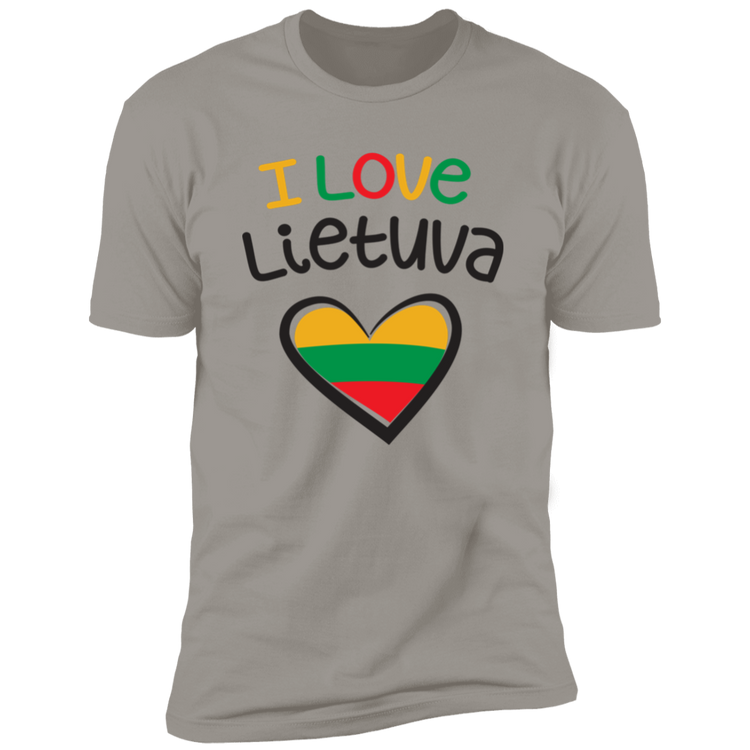 I Love Lietuva - Men's Next Level Premium Short Sleeve T-Shirt