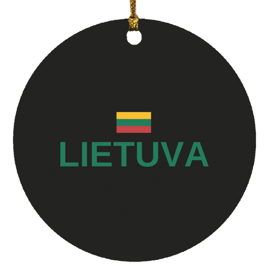 Lietuva - MDF Circle Ornament