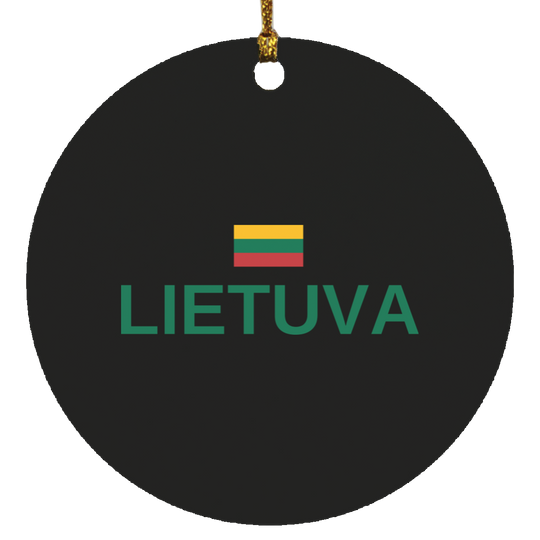 Lietuva - MDF Circle Ornament