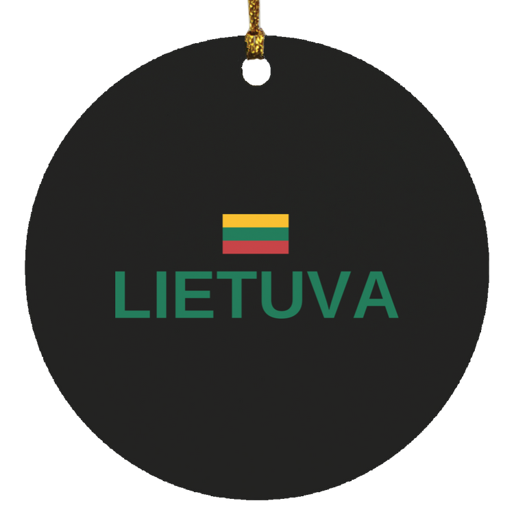 Lietuva - MDF Circle Ornament