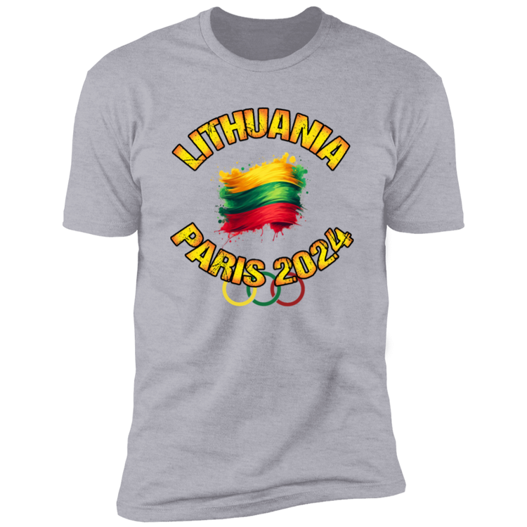 Team Lithuania 2024 Olympics - Men's Next Level Premium Short Sleeve T-Shirt