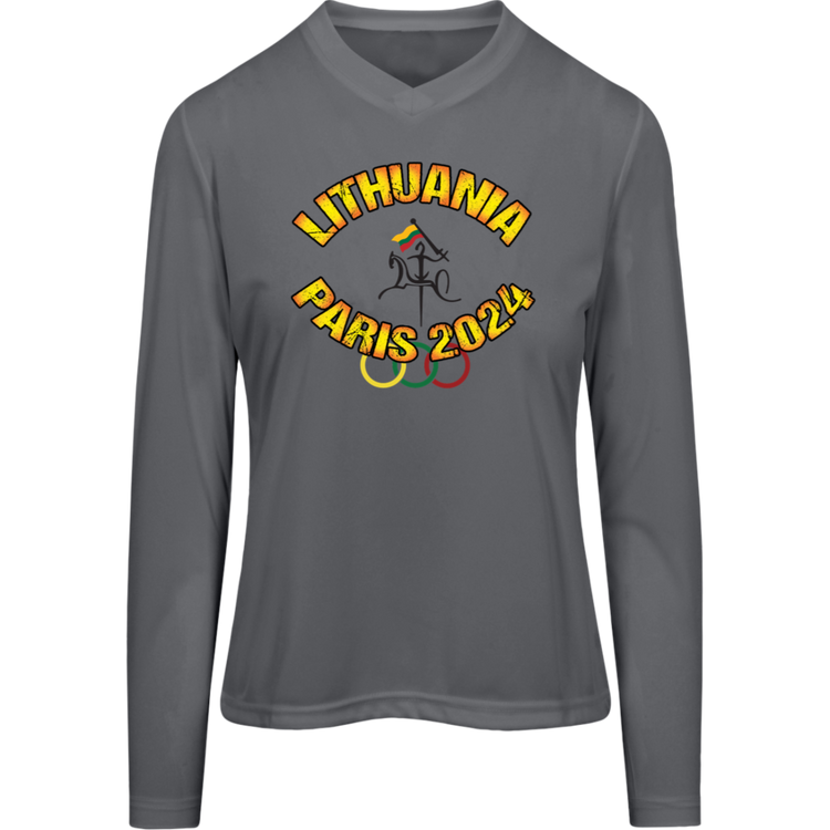 Team Lithuania 2024 Vytis - Women's Long Sleeve Activewear Moisture Wicking Tee