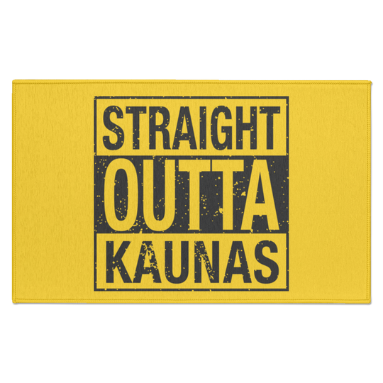 Straight Outta Kaunas - Indoor Doormat