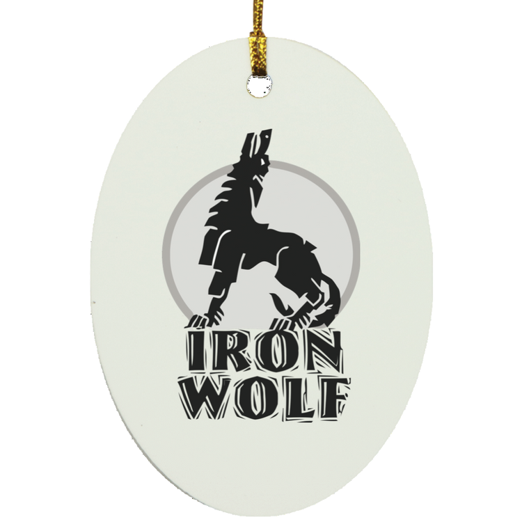 Iron Wolf LT - MDF Oval Ornament