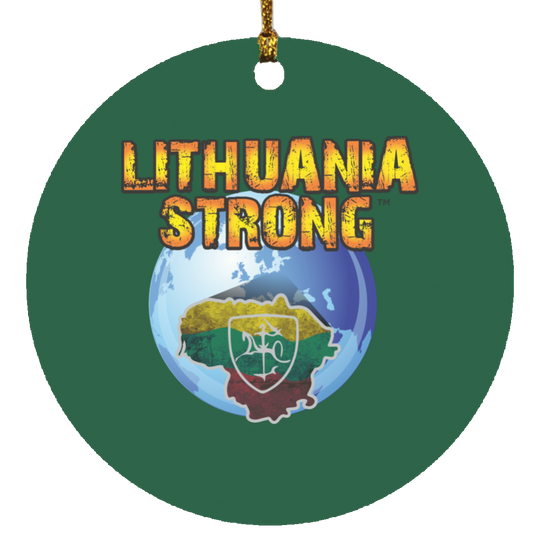 Lithuania Strong - MDF Circle Ornament