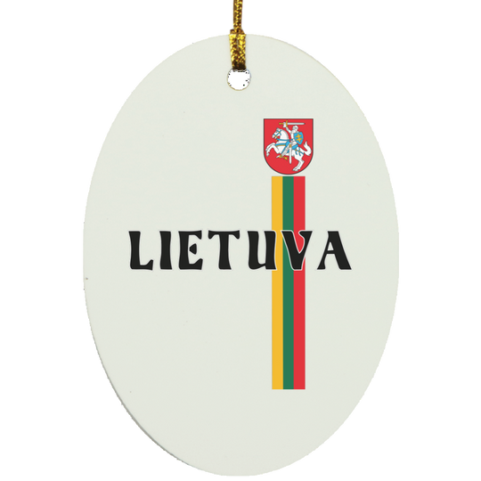 Lietuva Vytis - MDF Oval Ornament