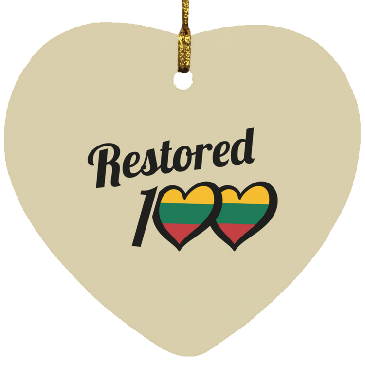 Restored 100 - MDF Heart Ornament