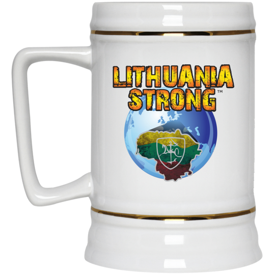 Lithuania Strong - 22 oz. Ceramic Stein