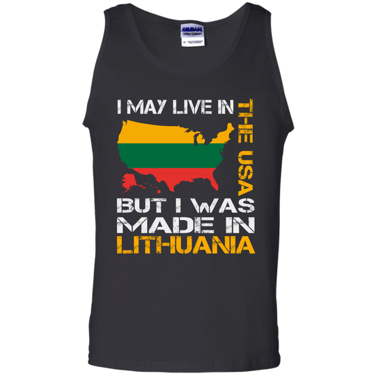 Made in Lithuania - Men's Basic 100% Cotton Tank Top