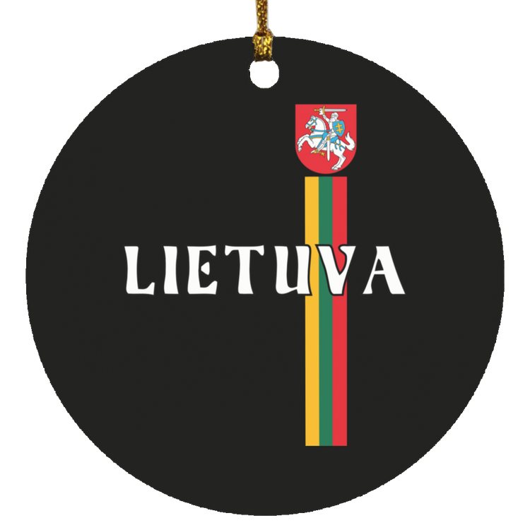 Lietuva Vytis - MDF Circle Ornament