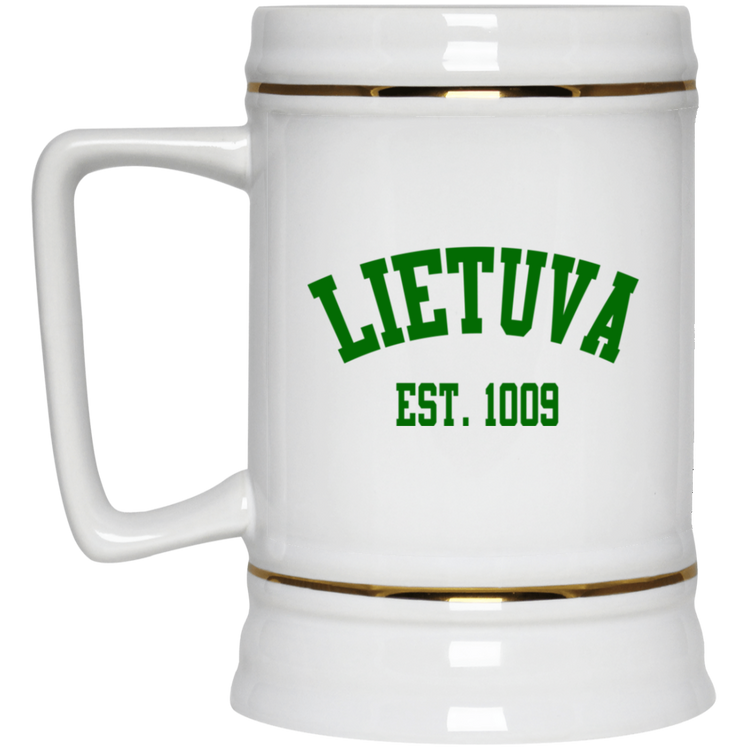 Lietuva Est. 1009 - 22 oz. Ceramic Stein