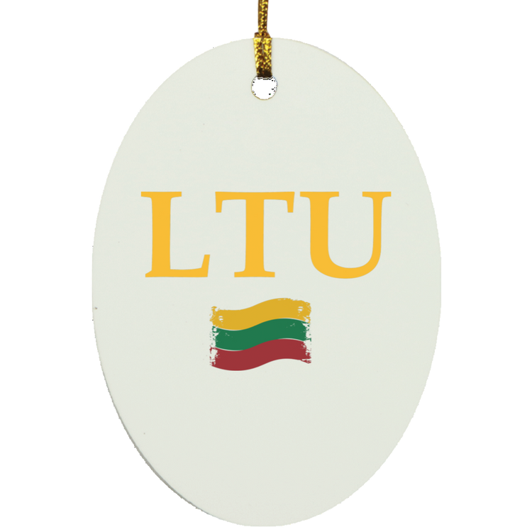 Lietuva LTU - MDF Oval Ornament