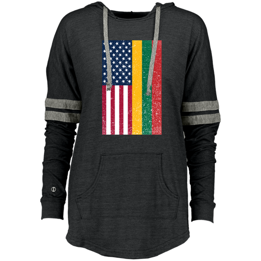 USA Lithuania Flag - Women's Lightweight Pullover Hoodie T