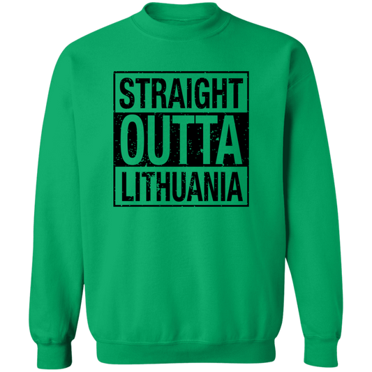 Straight Outta Lithuania - Men/Women Unisex Comfort Crewneck Pullover Sweatshirt