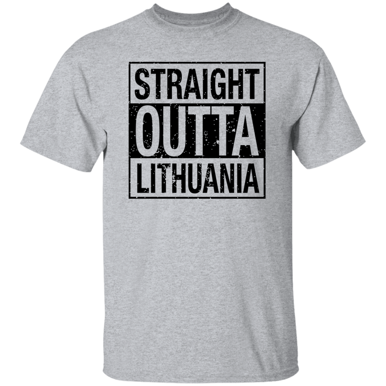Straight Outta Lithuania - Men's Basic Short Sleeve T-Shirt