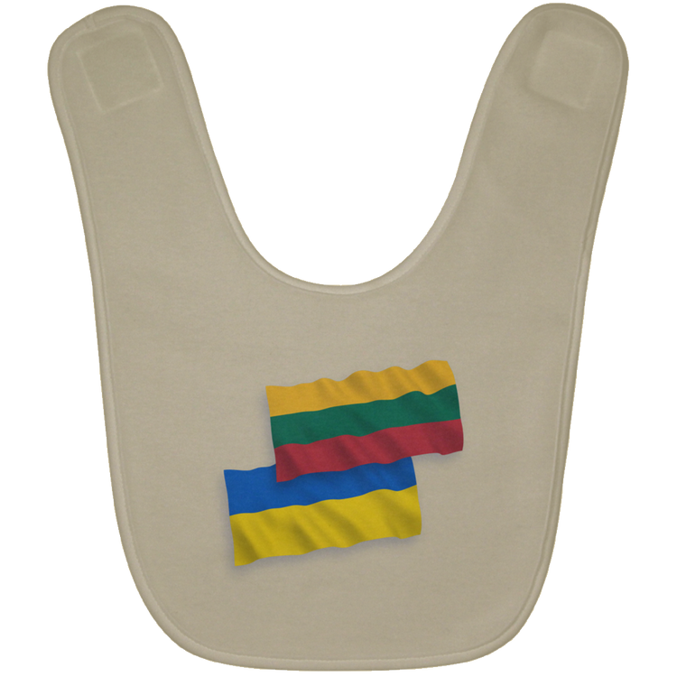 Lithuania Ukraine Flag - BABYBIB Baby Bib