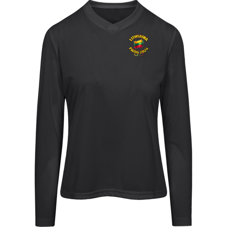 Team Lithuania 2024 Olympics - Women's Long Sleeve Activewear Moisture Wicking Tee