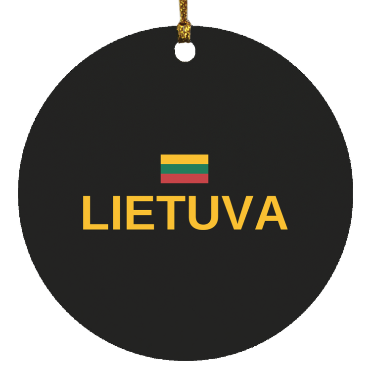 Lietuva - MDF Circle Ornament