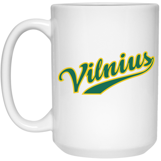 Vilnius - 15 oz. White Ceramic Mug