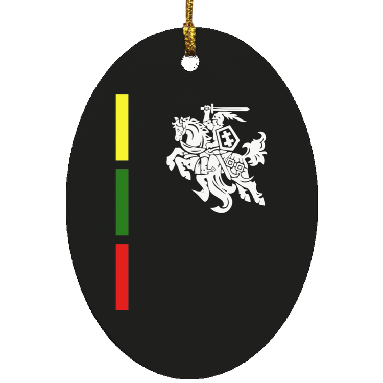 Warrior Vytis - MDF Oval Ornament