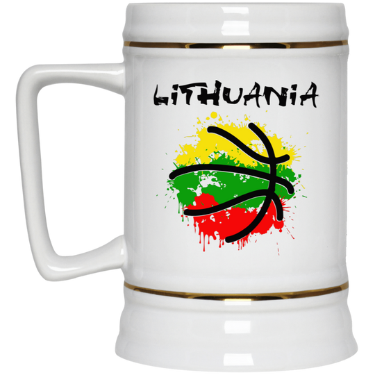 Abstract Lithuania - 22 oz. Ceramic Stein