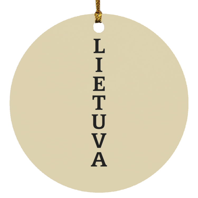 Lietuva - MDF Circle Ornament