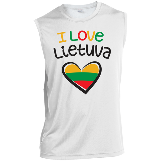 I Love Lietuva - Men's Sleeveless Activewear Performance T