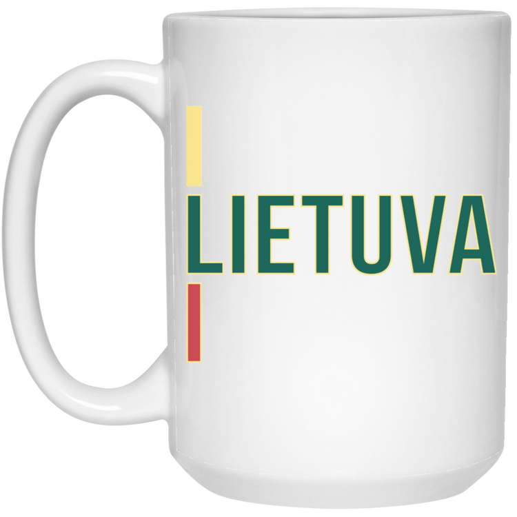 Lietuva - 15 oz. White Ceramic Mug