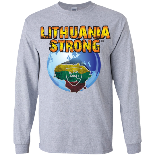 Lithuania Strong - Boys Youth Basic Long Sleeve T-Shirt