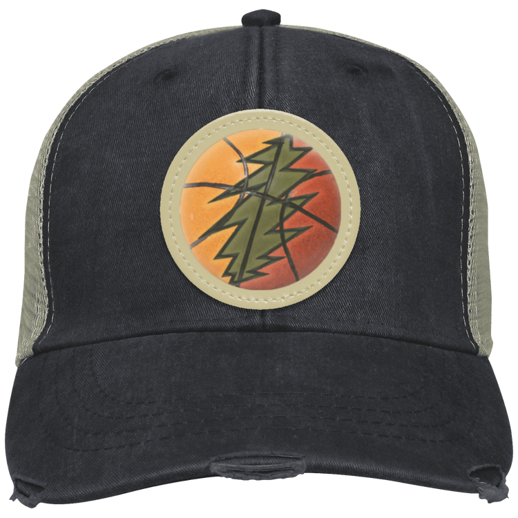 Basketball Bolt - Distressed Ollie Cap - Circle Patch