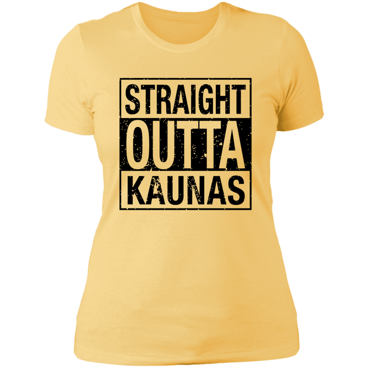 Straight Outta Kaunas - Women's Next Level Boyfriend Tee