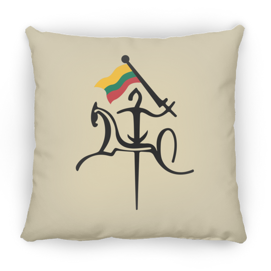 Vytis with Flag - Small Square Pillow