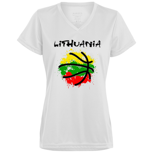Abstract Lithuania - Women's Augusta Activewear V-Neck Tee