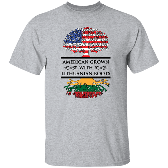 American Grown Lithuanian Roots - Men's Classic Short Sleeve T-Shirt