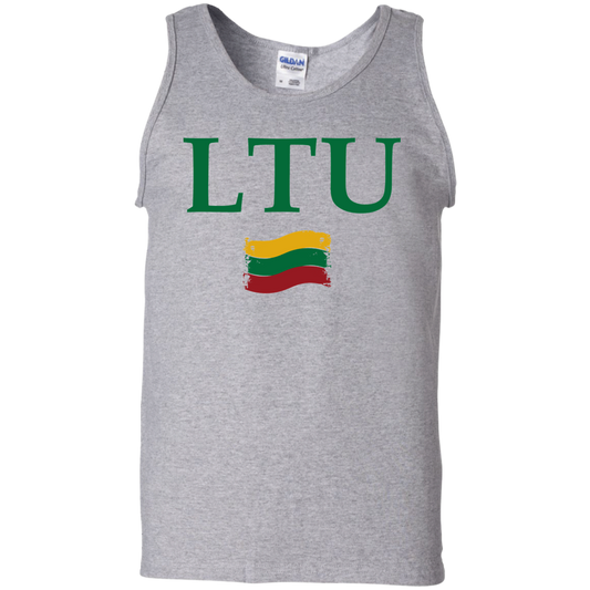 Lietuva LTU - Men's Basic 100% Cotton Tank Top