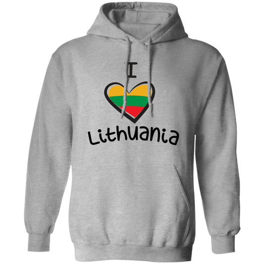 I Love Lithuania - Men/Women Unisex Basic Pullover Hoodie