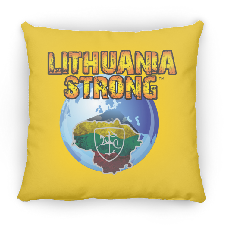Lithuania Strong - Large Square Pillow