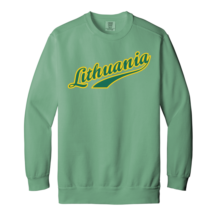 Lithuania - Men/Women Unisex Soft-Washed Crewneck Sweatshirt